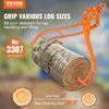 Timber Claw Hook, 36 inch 4 Claw Log Grapple for Logging Tongs, Swivel Steel Log Lifting Tongs, Eagle Claws Design with 3307 lbs/1500 kg Loading