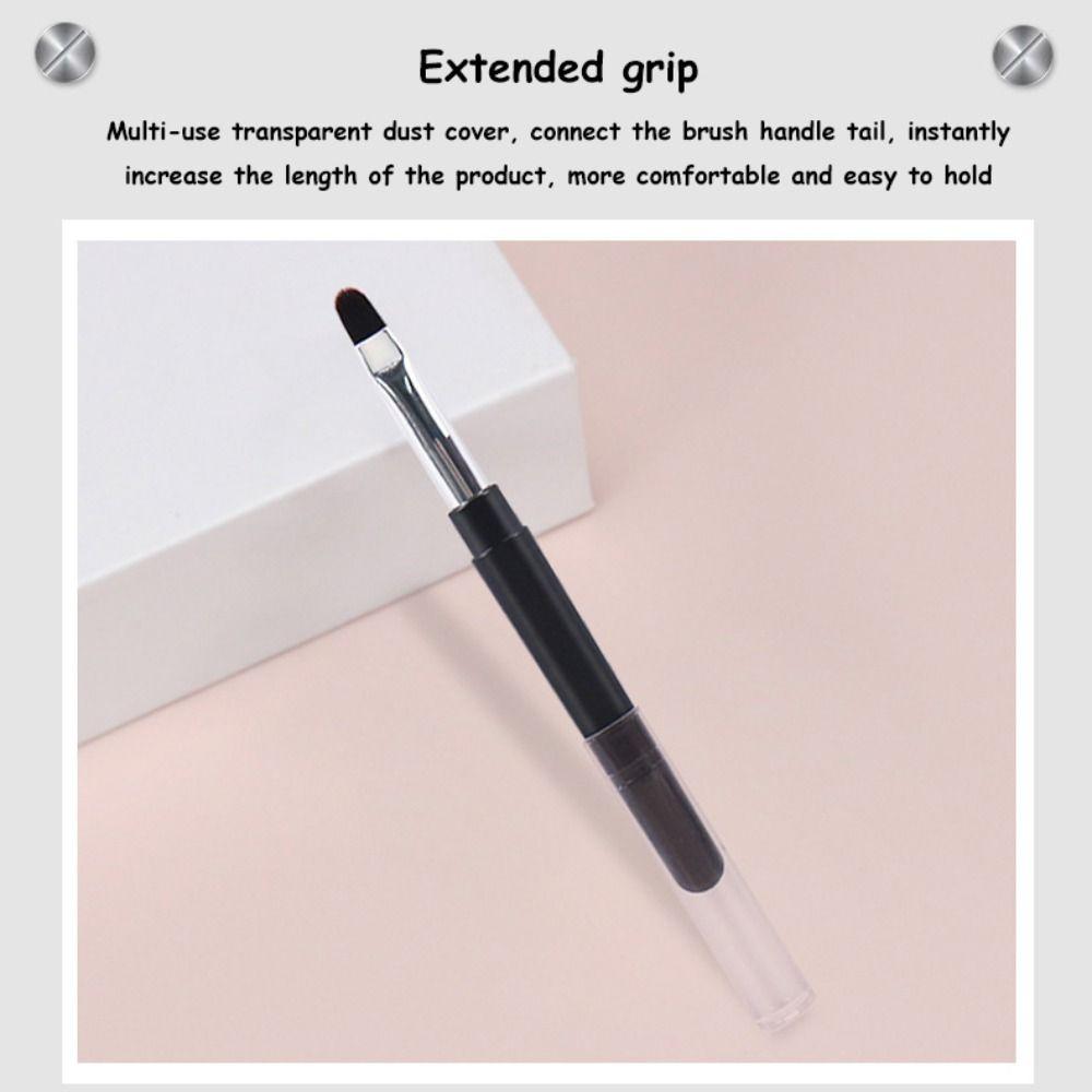 with Dust Cover Spiral Tower Shape Lip Brush Eyeliner Brush Eyebrows Eyelashes Brush Makeup Tool