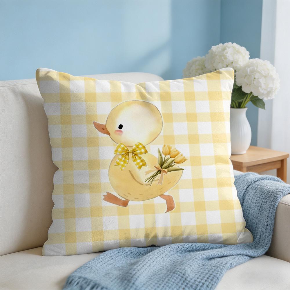 Cute Funny Animal Ins Cartoon Cushion Cover Square Pillow Bedroom Sofa Leisure Comfort Living Room Home Decoration X