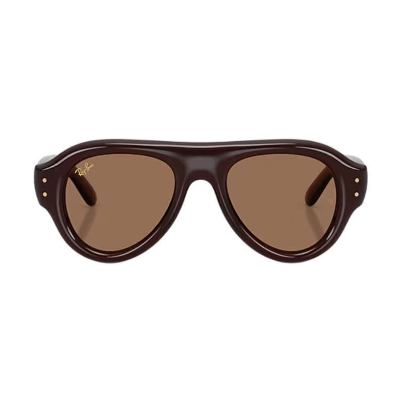RAYBAN Металлические солнцезащитные очки-авиаторы RB4925