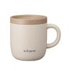 Doshisha Nekojita Senka Mug [Recommended for Nekojita] 260ml Vacuum Insulated Heat-Absorbing Mug with Lid, Pink Beige, ON℃ZONE
