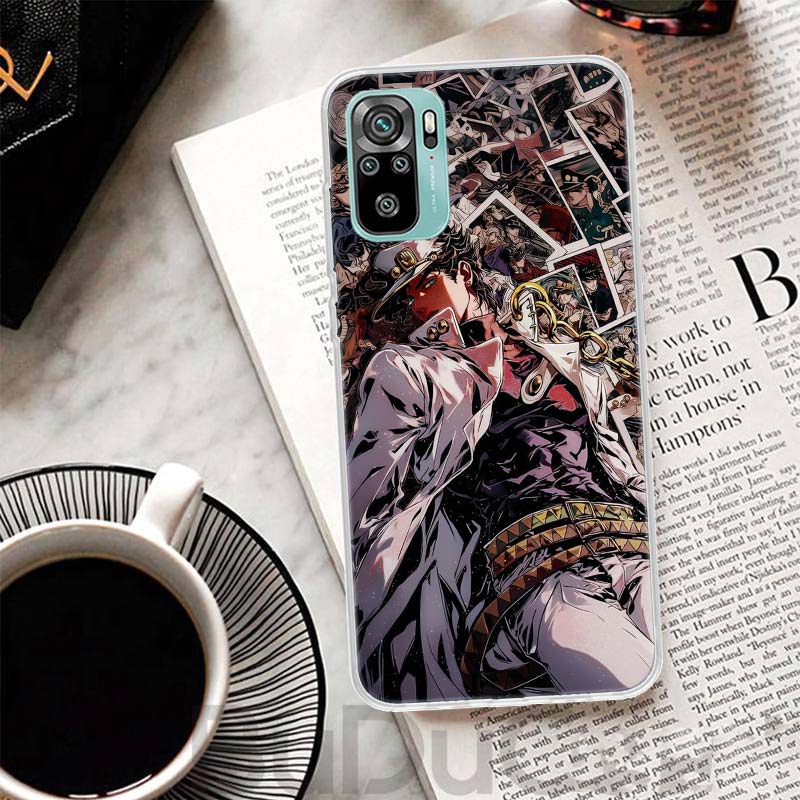 Чехол для телефона Xiaomi Redmi Note 14 13 12S 12 11 Pro Plus с изображением ДжоДжо's Bizarre Adventure Куджо Джотаро 11S 10S 10 11E 11T + 9S 9 P