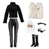 New 30Cm Doll Clothes Winter Series Fashion Sweater Jacket Casual Pants Top Long Boots Outfit Accessories For 1/6 Fr Dolls Toys