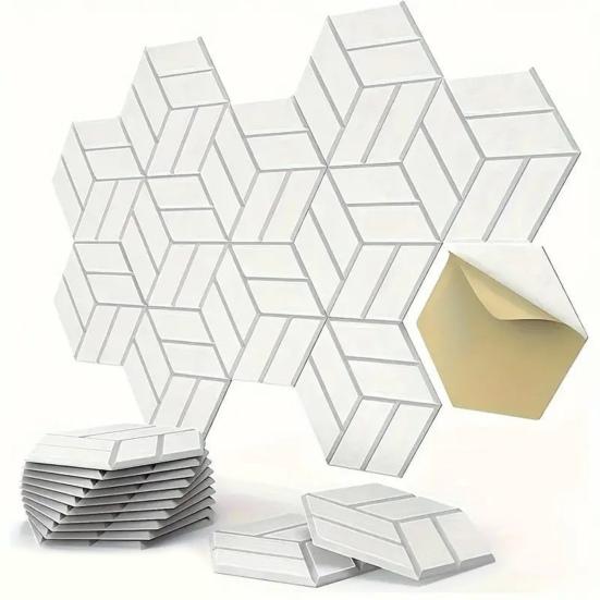 12 шт. войлочная звукоизоляционная стеновая панель самоклеящаяся звукопоглощающая высокоплотная толстая акустическая пенная панель для домашней студии шестигранная шумоподавляющая стеновая панель