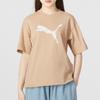 Puma Футболка с коротким рукавом и принтом логотипа, женские топы цвета хаки 676650-89