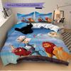 3pcs set Lion King, Simba, Timon Bedding Set with Duvet Cover + Pillowcases, All-Season Polyester, Home and Decor 82