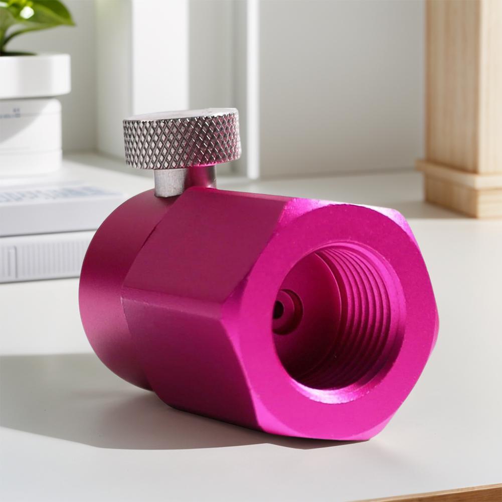 Homemade Beer Barrel Regulator CGA320 To W21.8-14 Converter Adapter Leakproof CO2 Soda Water Adapter Converter for Soda Bottle