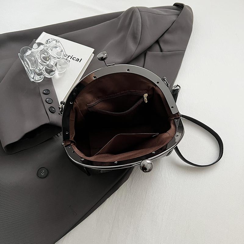 Ретро маленькая сумка-мессенджер на цепочке для женщин, сумки через плечо, модная сумка-сатчел, сумка-ракушка