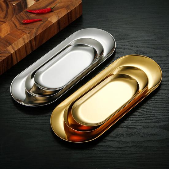 Поднос для десерта овальной формы в скандинавском стиле, разный размер, туалетный столик для ванной комнаты, дозаторы для мыла, кухня