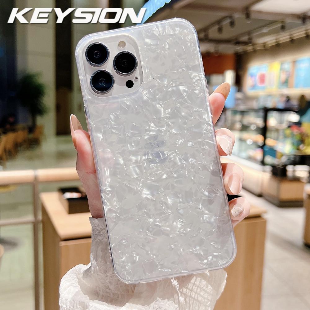 KEYSION Чехол с блестящим узором Diamond Shell для iPhone 12 11 Pro Max, женский противоударный чехол для iPhone SE 3 2020 XS Max XR