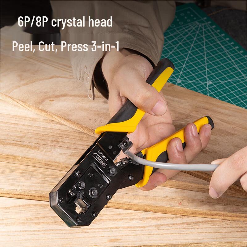 Deli Ratchet Network Cable Crimper 6P/8P