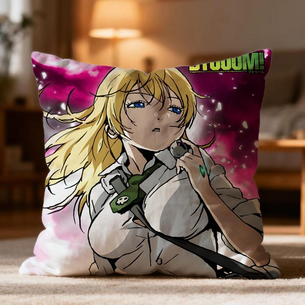 Аниме Btooom Наволочка Мягкая Стираемая Подушка Многоцелевая Для Дивана Кровати Путешествий Офиса