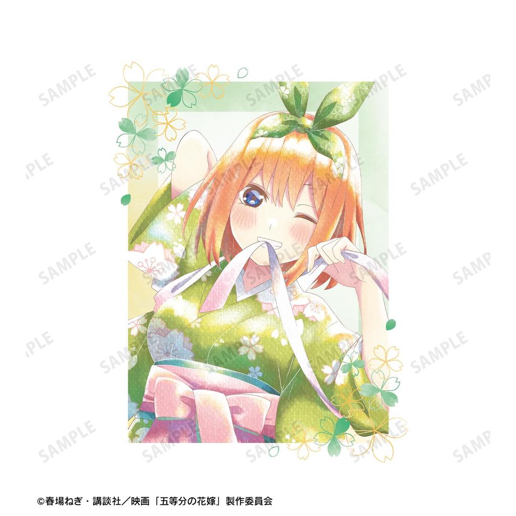 Quintessential Movie Original Nakano Sakura Japanese Style Ani Art Aqua Label Back Print Zip Size M "The Quintuplets" Illustration Yotsuba, Ver.