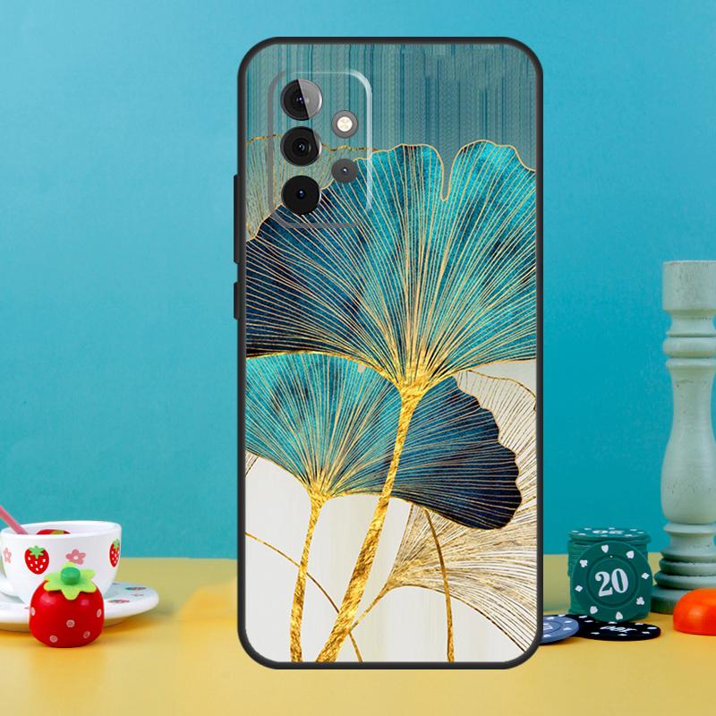 Роскошный кейс с золотой фольгой для Samsung Galaxy A25 A54 A34 A14 A52 A32 A12 A13 A33 A53 A15 A16 A36 A56 A26 A05 A35 A55