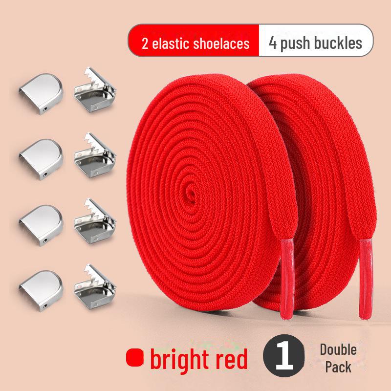 Белая эластичная пряжка для шнурков без завязок для взрослых и детей