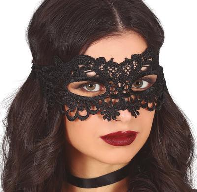 Black Carnival Venetian Lace Eye Mask
