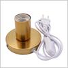 Retro Desktop Lamp Base Polished Metal Light Socket E27 Lamp Holder Pendant Bulb Socket Lamp Holder