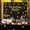 The Birthday Rizzler Gold Glitter Banner - Gen Z Slag - Funny Zoomer Birthday Decorations, Favors, Supplies, Ideas and Gifts