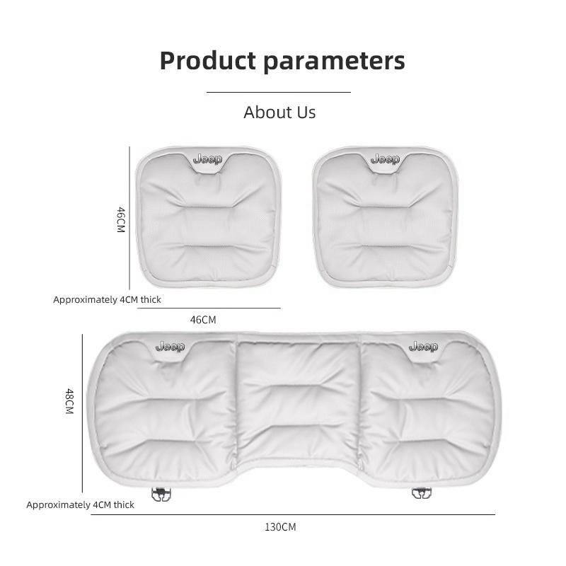 Car Seat Cushion Cover Breathable Leather Protector Mat For Jeep Grand Cherokee Wrangler JK Gladiator Compass Renegade Patriot