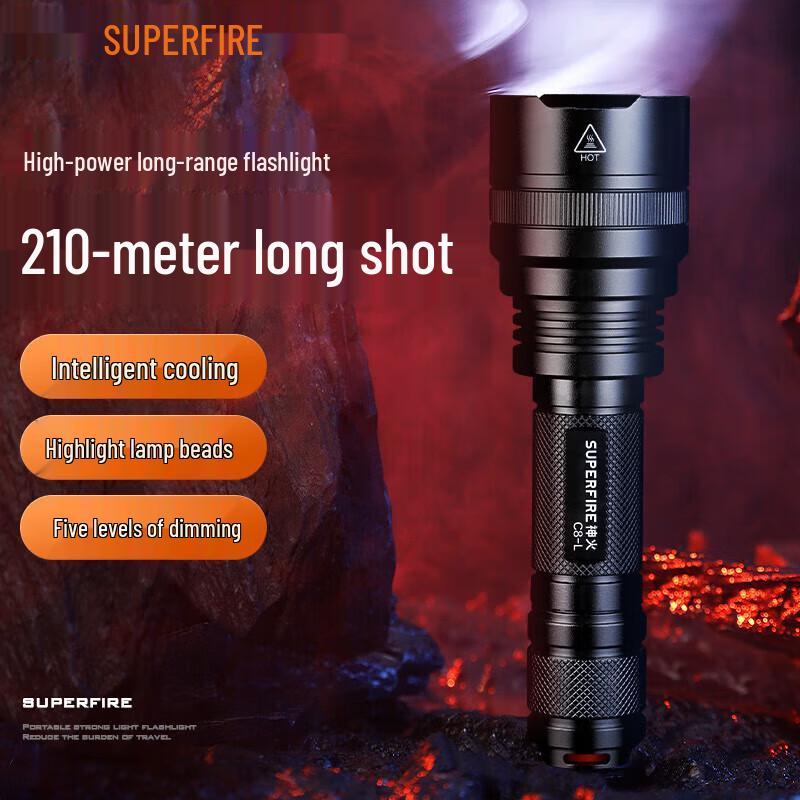 SupFire C8-L LED Rechargeable Flashlight