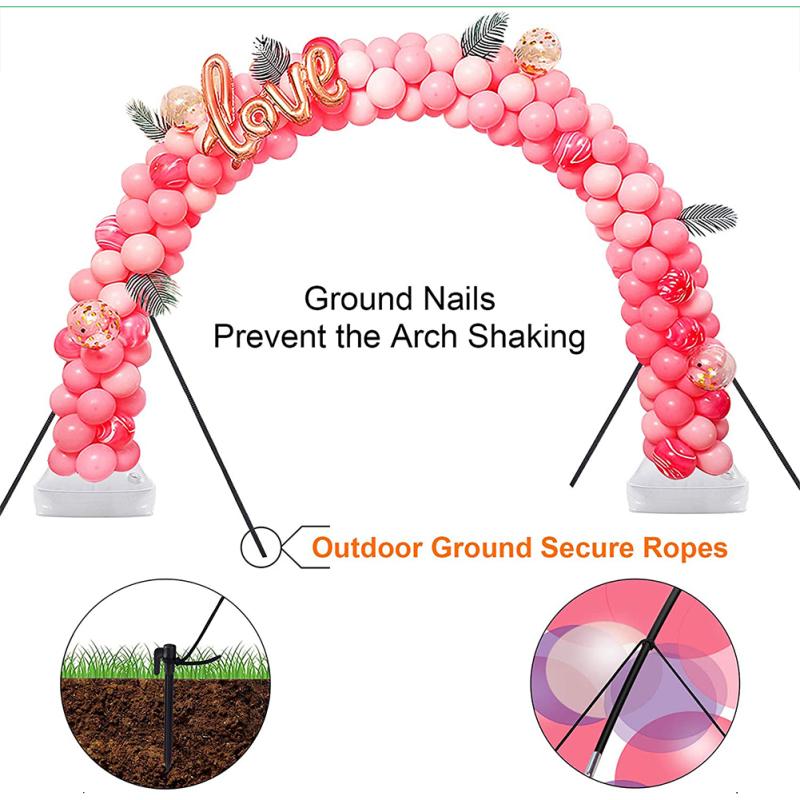Комплект арки из воздушных шаров Регулируемая подставка для арки из воздушных шаров для украшения свадьбы, выпускного, дня рождения