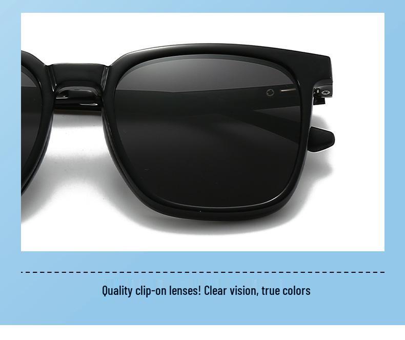 Оправы для очков от близорукости TR90 с магнитными клипсами-поляризованными солнцезащитными очками для мужчин и женщин