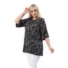 Women's Plus Size Shirt Bk23206 Button Closure Short Sleeve