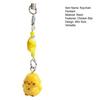 Keychain Pendant Resin Smooth Shiny Mini Size 3D Yellow Chicken Star Bead Design Keyring Bags Mobile Phone