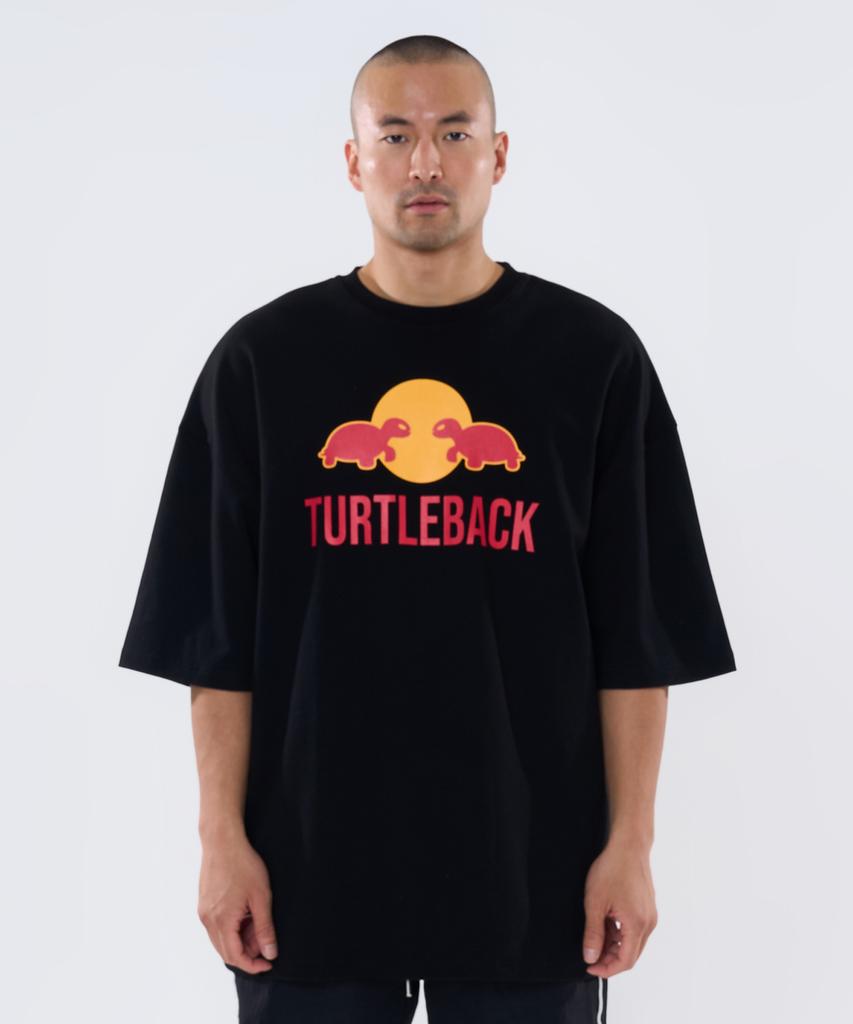 TURTLEBACK Красный Буги Оверсайз Короткий Рукав (черный)