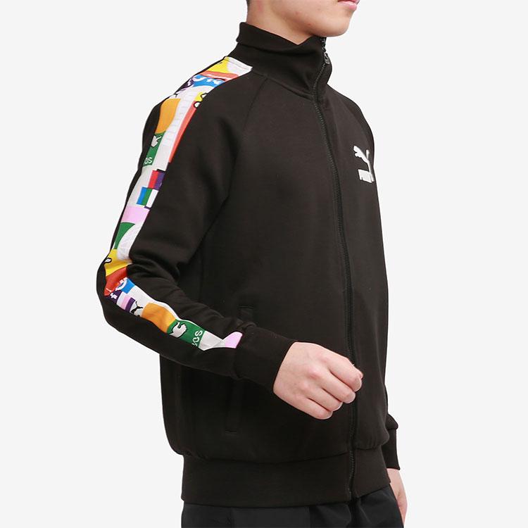 Puma T7 Slim Fit Track Jacket Men Outerwear Black 531290-01