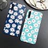 Сломанный цветок маленький свежий чехол для телефона Samung A32 A51 A52 NOTE 10 20 S10 S20 S21 S22 Pro ультра черный чехол для телефона из ПК и стекла
