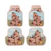 Car Foot Mat Neutral Wire Ring Cartoon Main Driving Single Piece Foot Mat Anti-Dirty Floor Mat Carpet Cute Mat