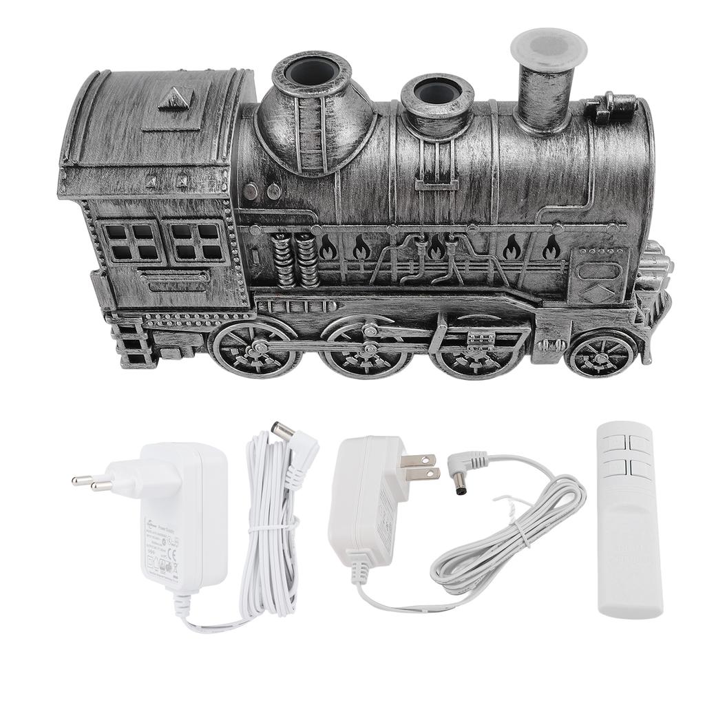 Диффузор эфирных масел 300 мл в форме поезда, 2 режима освещения, тихий ароматерапевтический увлажнитель с холодным паром 