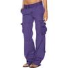 Womens Baggy Cargo Pants Vintage Jeans With Pockets Wide Leg Trousers Loose Overalls Long Pants Cargo Pants