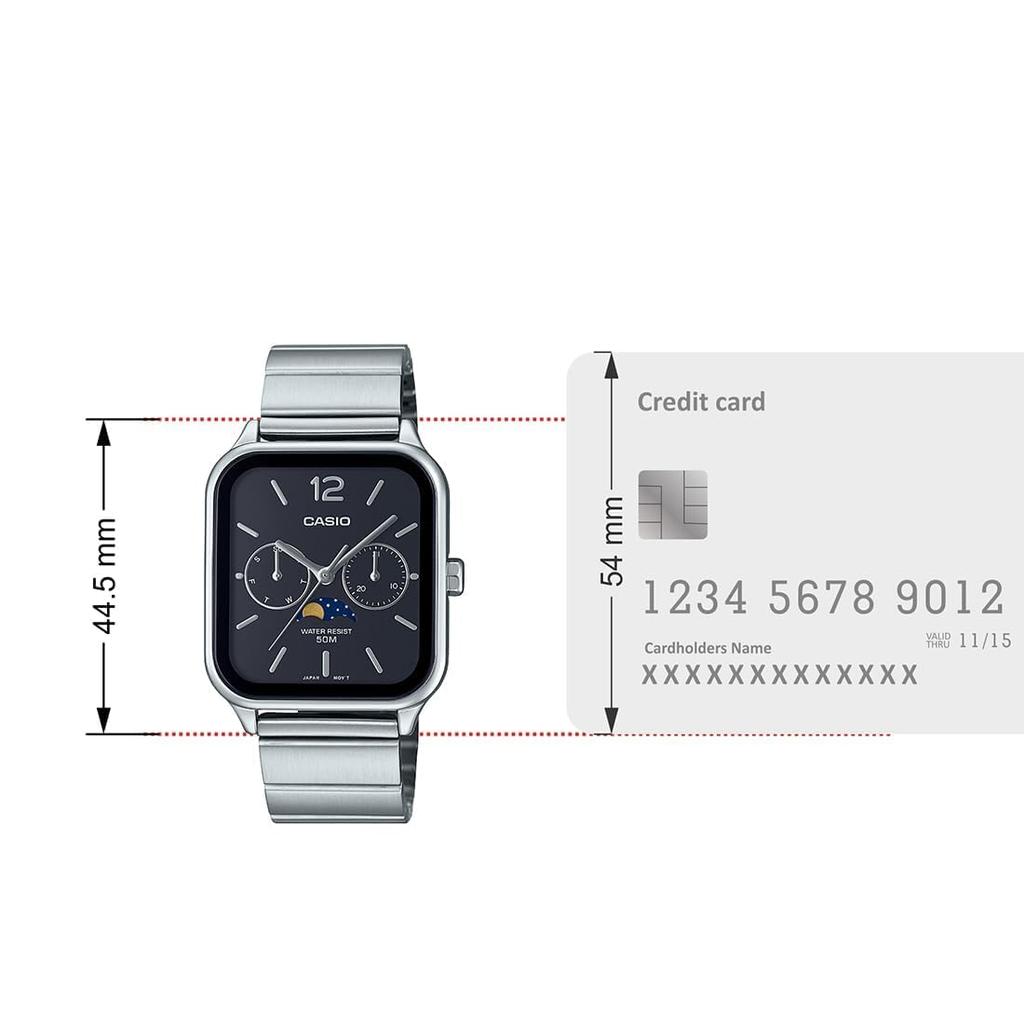 Casio Аналоговые часы-браслет мужские MTP-M305D-1AVDF, серебристый,