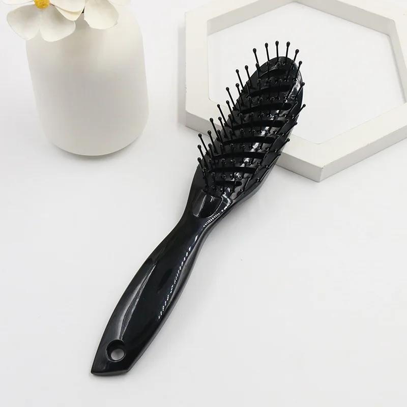 Массажная дуга для моделирования, расческа с широкими зубьями, изогнутая расческа для завивки волос, щетки для волос, изогнутая щетка для укладки
