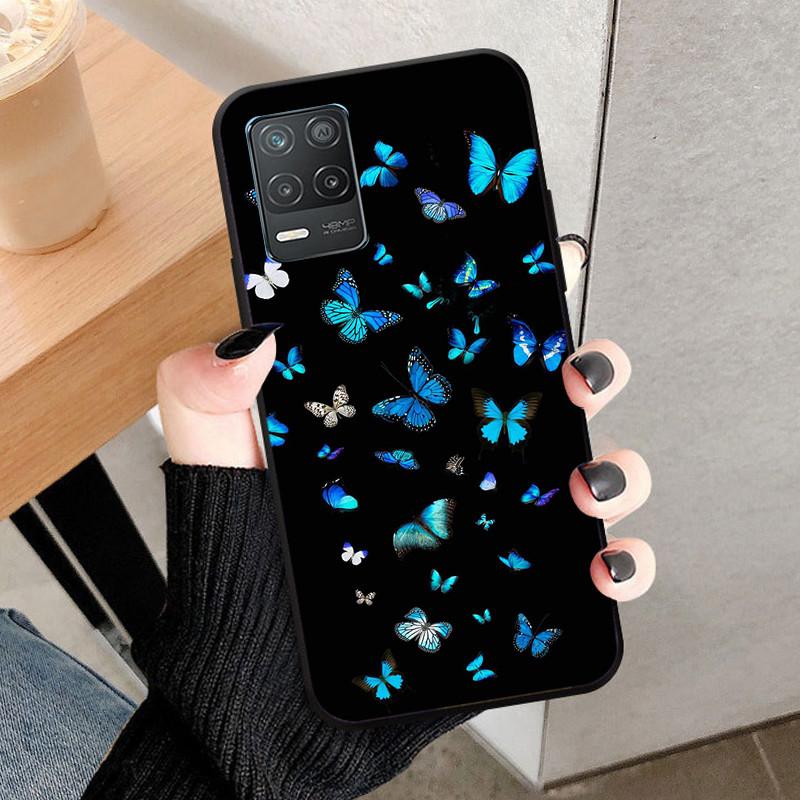 For Realme 8 4G 5G Case 8 Pro Soft Silicone Case For oppo Realme 8i RMX3151 Black Wolf Back Cover For Realme 8Pro Phone Bumper