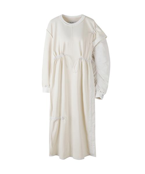Recorde Unbalanced Bomber Sleeve Long Dress_Rqdaa23513Ivx