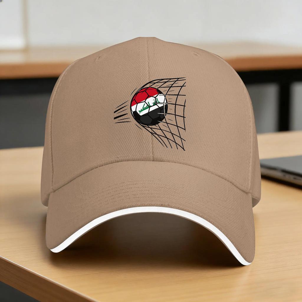 Summer Iraq Flag Iraqi Baseball Cap Outdoor Sports Casual Custom DIY Sun Hip Hop Hats Unisex Adult Breathable Snapback Cap