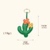 Hanger Pu Leather Cactus Pendant Handmade Bag Charm Cute Pu Flower Keychain  Car Accessory