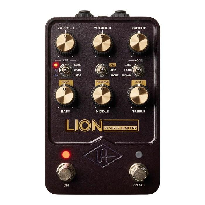 UNIVERSAL AUDIO UAFX Lion '68 Super Lead Amp Серия UAFX 6,5 x 9,2 x 14,1 см