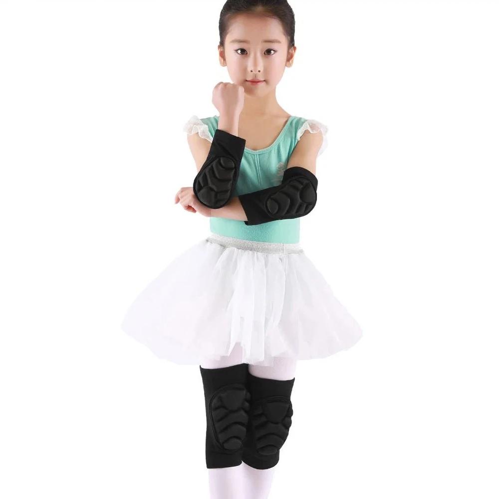 1Pair Thick Sponge Knee Pads Elbow Sleeves Avoidance Sport Kneepad Football Volleyball Knee Brace Support for Kids Child Youth