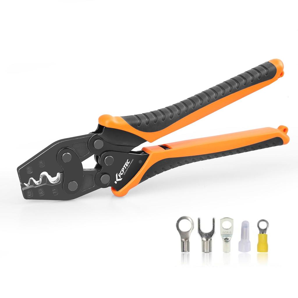 Инструмент для обжима KF CPTEC. Обжимной наконечник. Совместим с обжимными наконечниками и медными соединителями JIS 1,25–14 мм², KF-14MA.