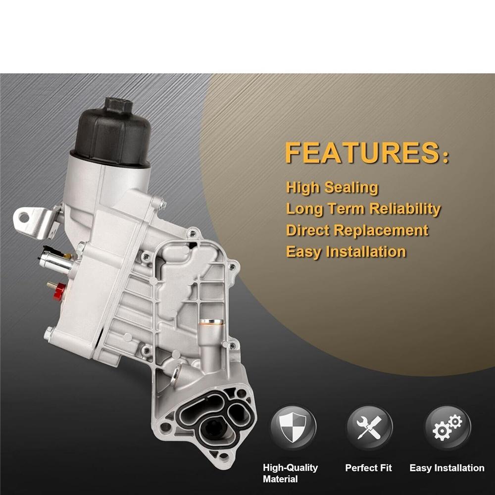 68525212AA Корпус масляного фильтра с масляным радиатором для 2014-20 Jeep Grand Cherokee 3.0L Дизель