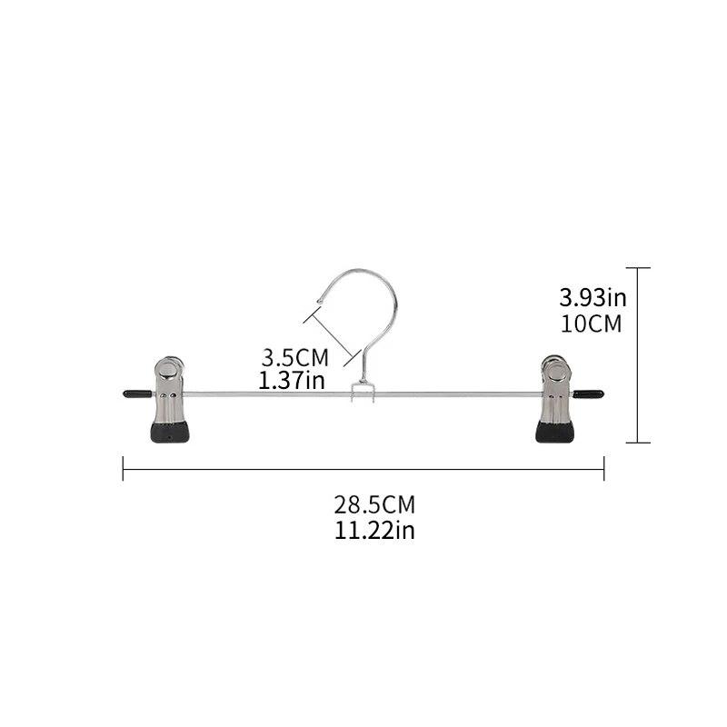 2 шт. Бытовая вешалка для брюк Пластиковая бесшовная вешалка для брюк Бытовая сушилка для одежды Зажим для бюстгальтера и нижнего белья