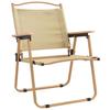 Camping Chairs 2 pcs Beige 54 x 55 x 78 cm Oxford Fabric