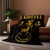 Nirvana Band Graphic Blanket print blanket soft and cozy perfect for the living room bed sofa or a nap,gift