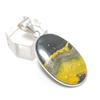 Bumble Bee Jasper Gemstone Handmade 925 Sterling Silver Pendant 1.81" I1I91