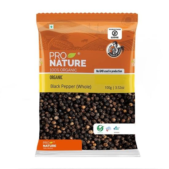 Pro Nature 100% органический черный перец (Весь) 100 г & Pro Nature 100% органический тмин, цельный, 250 г