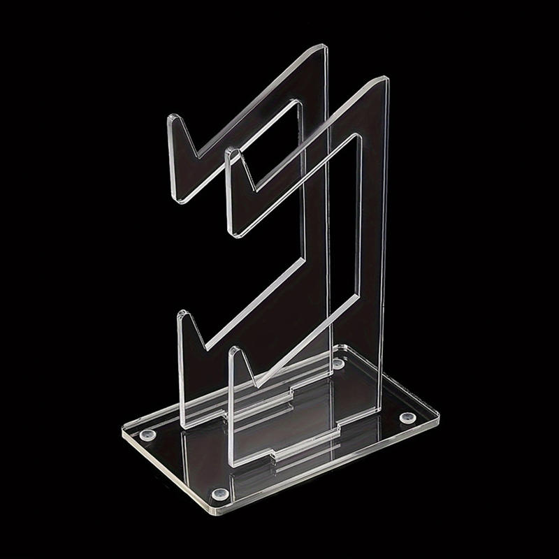 Подставка для геймпадов с держателем для наушников Прозрачный 2-ярусный органайзер для игровых аксессуаров Стойка для хранения 1/2 геймпадов PS5 PS4